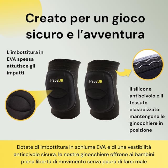 Detalle 2 de BraceUP ginocchiere pallavolo bambini S 130-150 cm