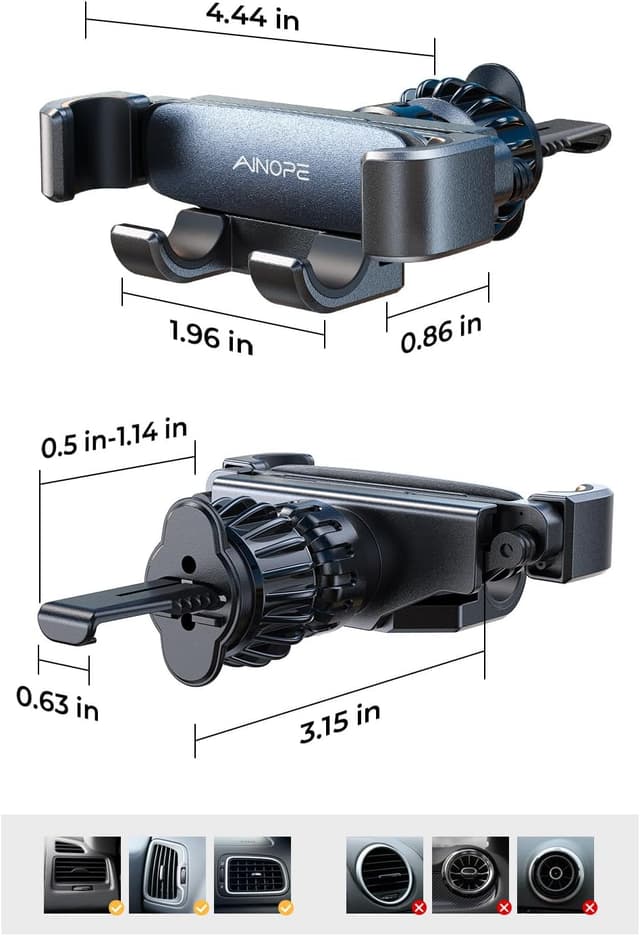 Thumbnail 6 de AINOPE 2025 Gravity Car Phone Holder 4–7"