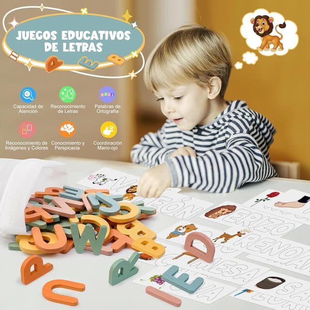 Thumbnail 1 de Joozmui Juguetes Montessori 52 letras