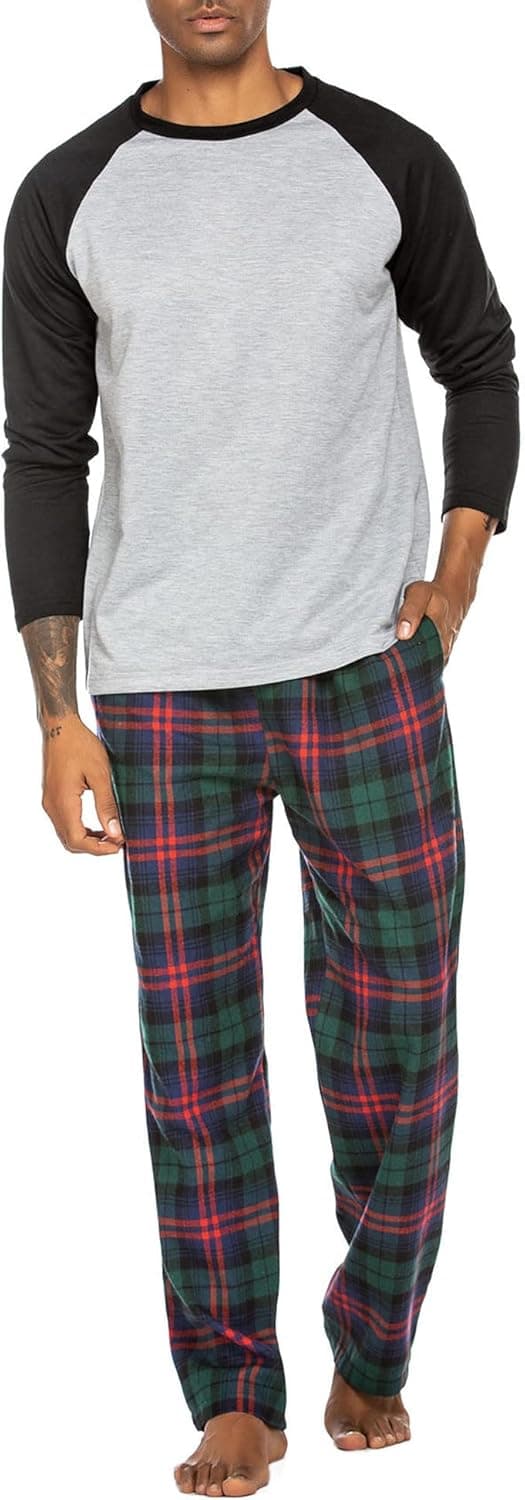 Detalle 2 de Pyjama homme ADOME carreaux coton 2 pièces S-XXL