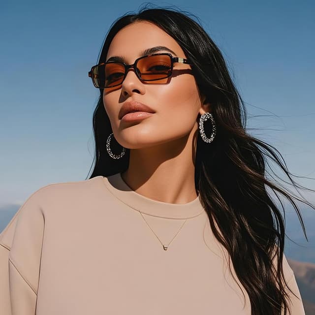 Thumbnail 2 de MASDUN Polarized Narrow Rectangle Sunglasses 3 Pack 😎