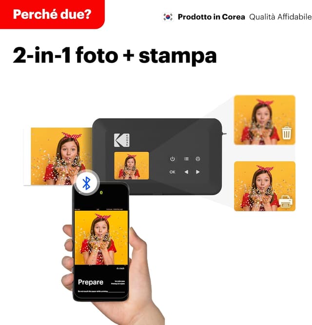 Detalle de Kodak Mini Shot 2 Retro 4PASS, 2-in-1