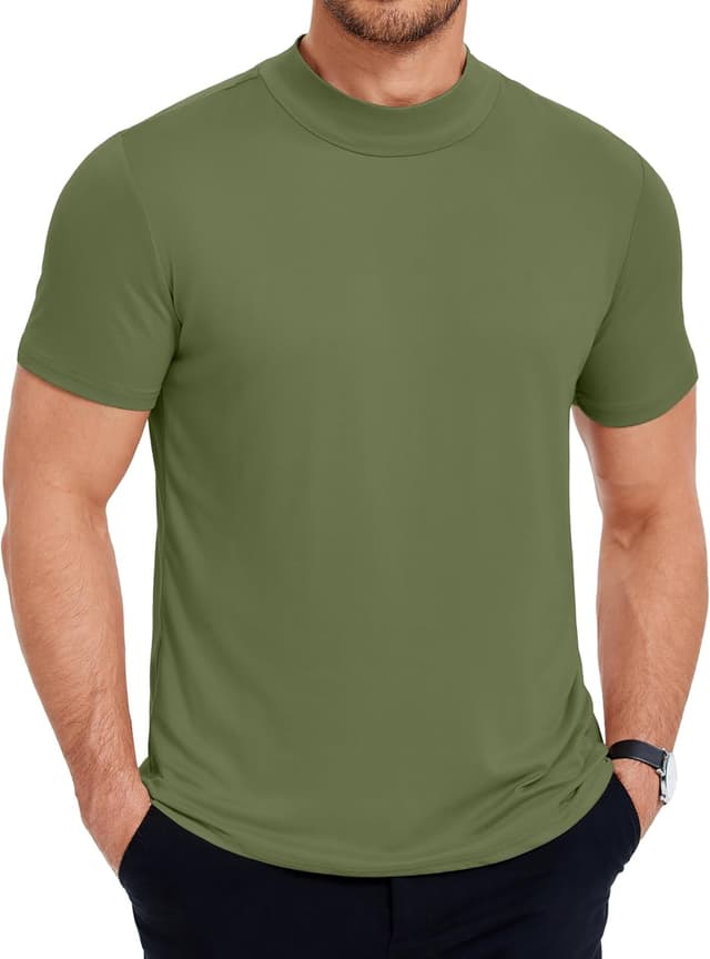 Thumbnail 5 de COOFANDY T-shirt col roulé manches courtes