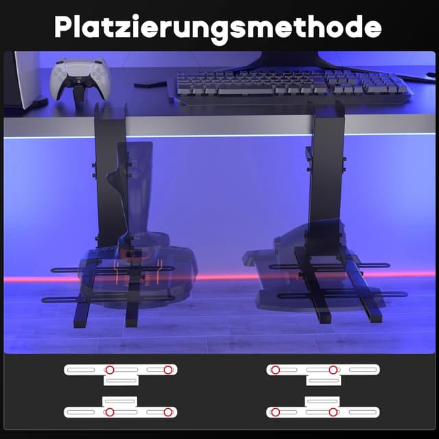 Detalle 1 de DIWANGUS HOTAS Halterung für Logitech X56 Joystick