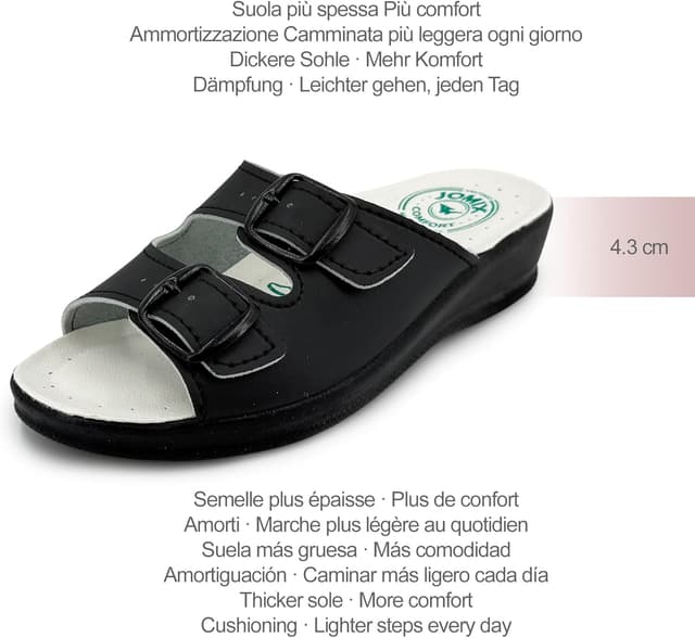 Detalle de JOMIX sandales d’été anatomiques pour femme : confort et semelle antidérapante