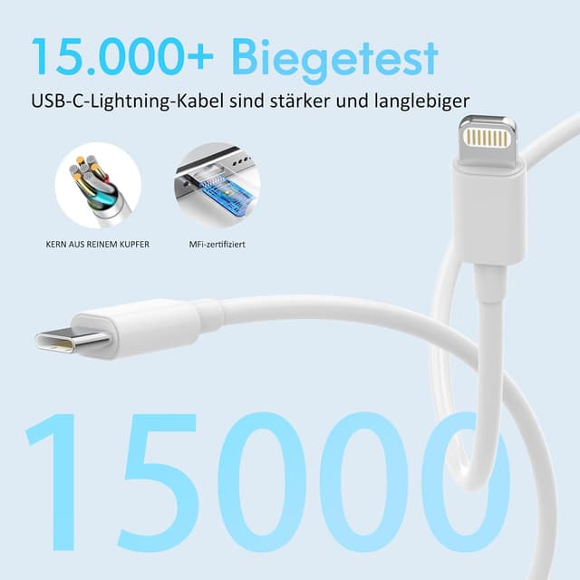 Detalle 1 de iPhone Ladegerät 25 W Schnellkabel