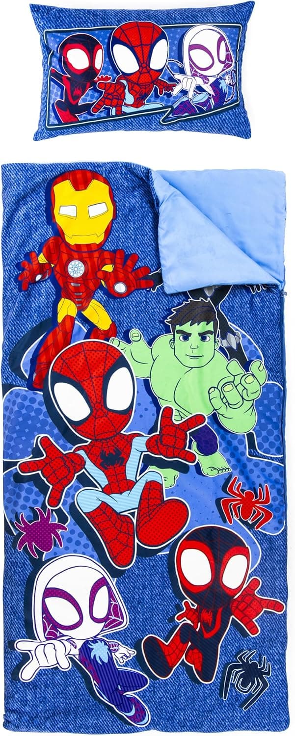 Thumbnail 6 de Children’s Slumber Bag & Pillow Set – Cosy Cars theme (137 x 61 cm) for indoor sleepovers & school trips