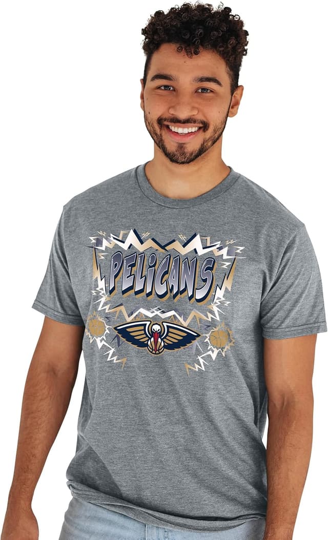 Detalle de Blue 84 Oklahoma City Thunder Officially Licensed Heathered Alternate T-Shirt (Unisex)