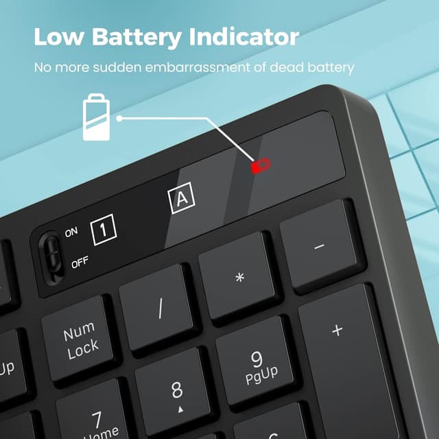 Thumbnail 5 de Lovaky Wireless Keyboard Mouse Combo 🖱