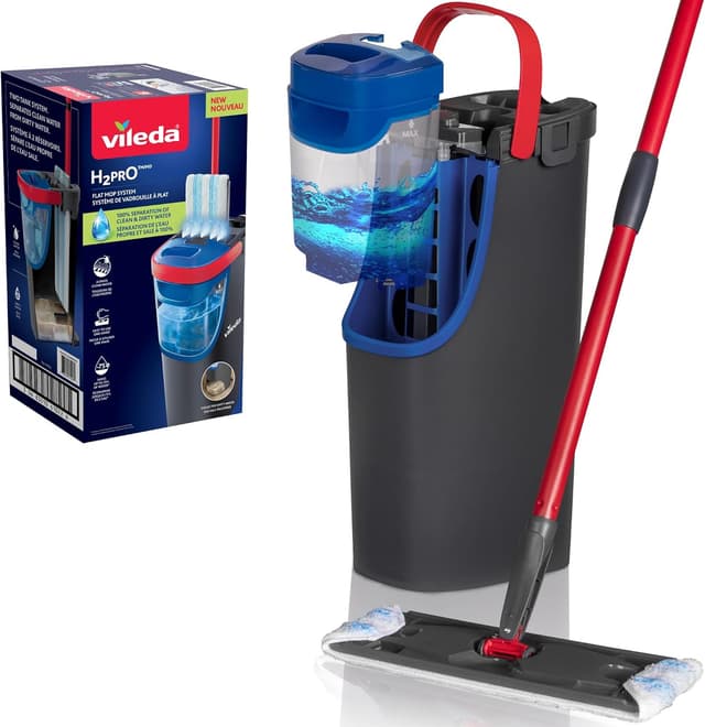 Detalle de Vileda H2PrO Flat Mop lavapavimenti 1,2 L 🧹