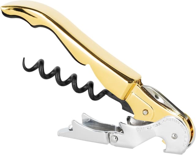 Detalle 2 de Pulltap's GENUINE Classic 500 Dorado 🥂 Sacacorchos profesional con doble palanca