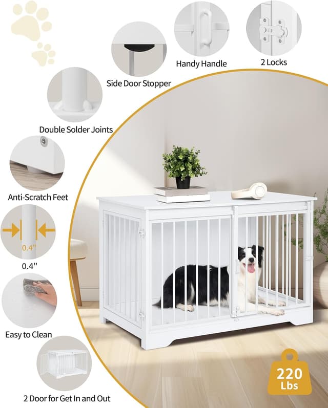 Thumbnail 5 de Hzuaneri DFC02313W jaula para perros 100 cm