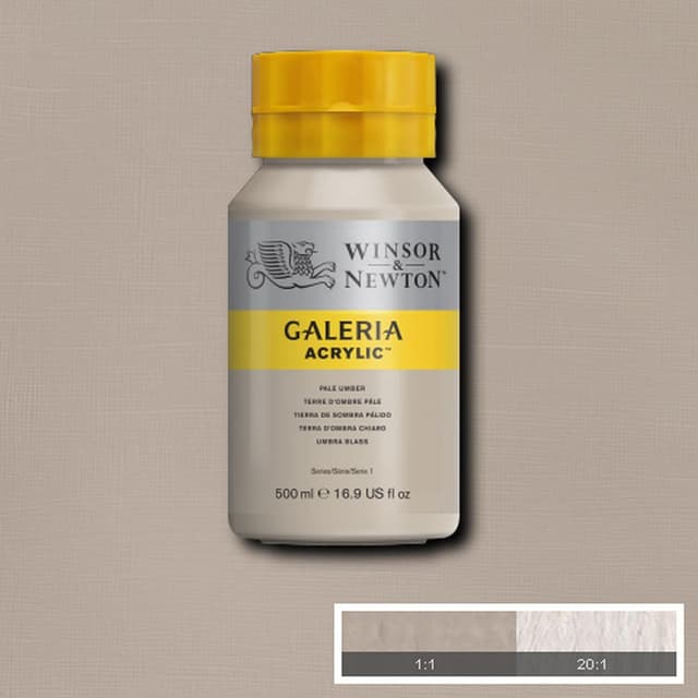 Detalle 2 de Winsor & Newton Galeria Acrylfarbe Umbra Hell 500 ml