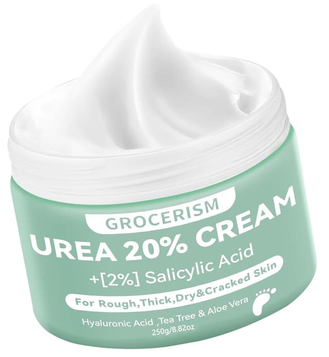 Detalle de Urea Creme 20 Prozent (250 g) – Hornhautentferner- und Feuchtigkeitscreme für Füße, Hände & mehr