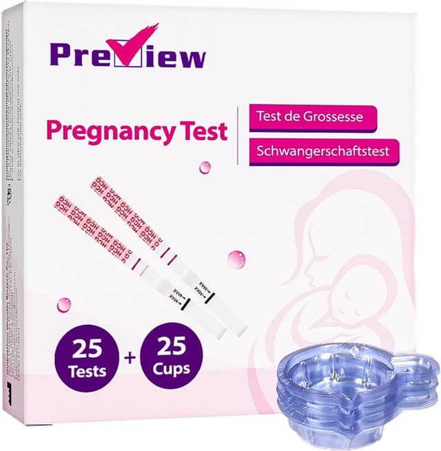 Detalle de Preview Schwangerschaftstest Ultra Früherkennung – Ergebnisse bis zu 6 Tage früher, 25 Tests mit 25 Urinbechern