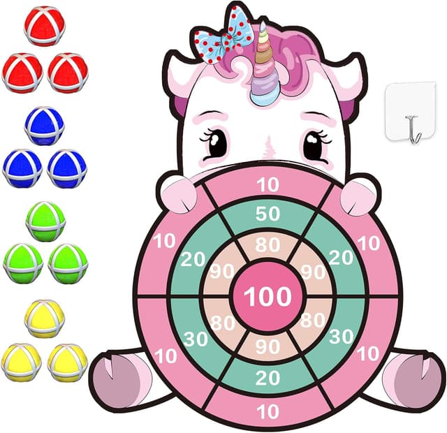 Detalle de Unicorn Dinosaur Dartboard for Kids