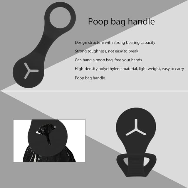 Thumbnail 3 de 2 Pieces Poop Bag Holder Silicone Pet Waste Bag Holder