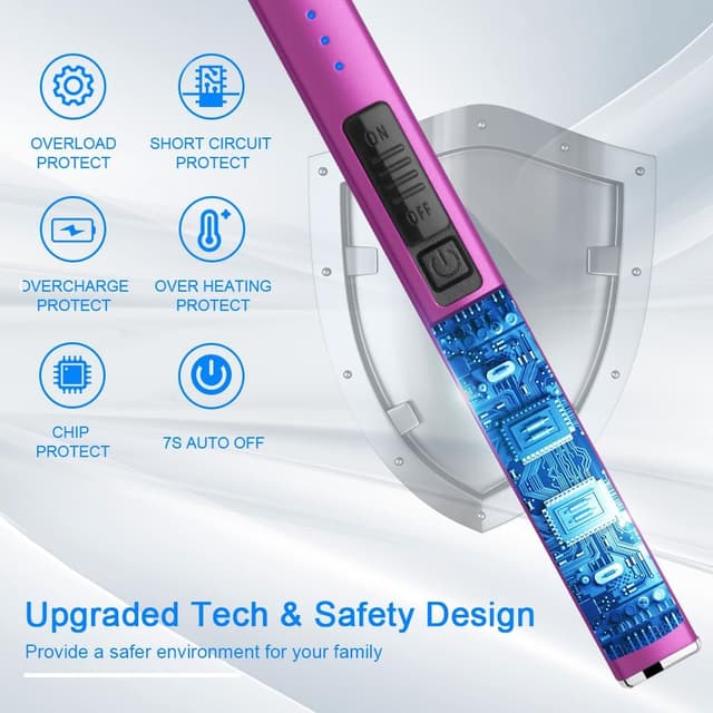 Thumbnail 3 de JETPRO Electric Arc Windproof USB Lighter 1‑PC