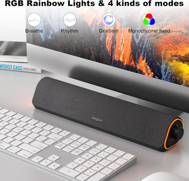 Detalle de SOULION R50 Bluetooth PC speakers 3.5mm