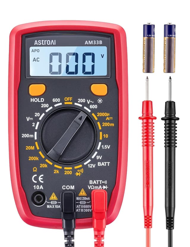 Detalle de AstroAI Digital Multimeter 2000 Counts
