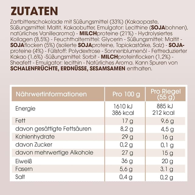Detalle de Enervit The Protein Deal Crunchy Double Choco Storm Proteinriegel (glutenfrei) mit 20 g Eiweiß