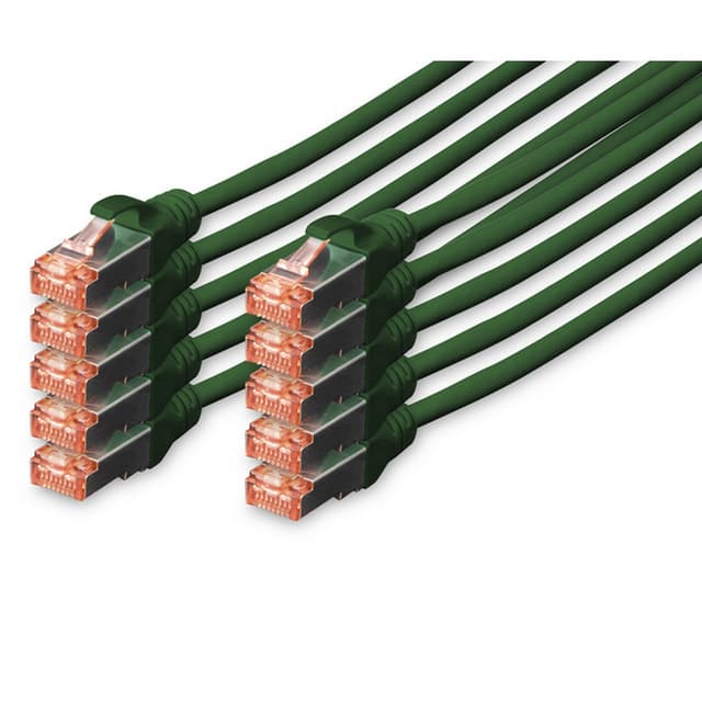 Detalle de Digitus cable de red S-FTP Cat. 6 LSZH 2 m verde (10 unidades)