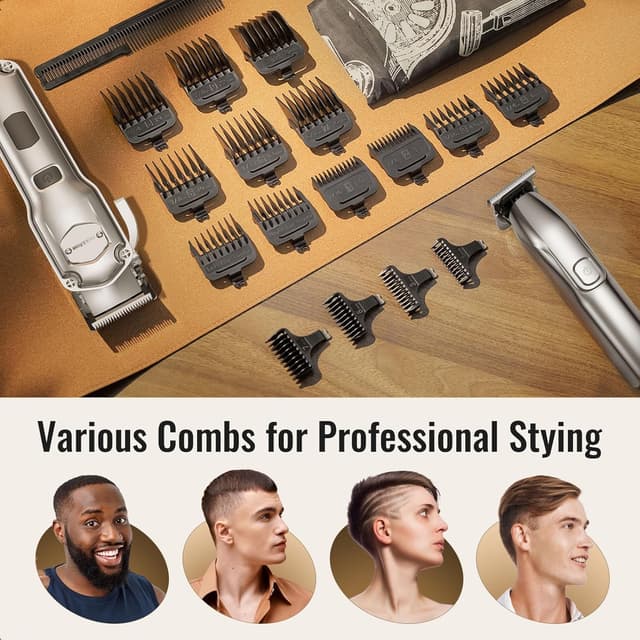 Thumbnail 6 de Jack&Rose Hair Clippers and Trimmers Set USB Rechargeable 💈