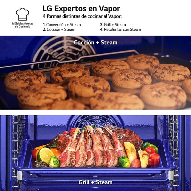 Detalle 2 de LG Horno Multifunción Pirolítico WSED7665B con Air Fryer