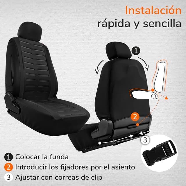 Thumbnail 6 de Upgrade4cars Fundas Asientos Universales 2026