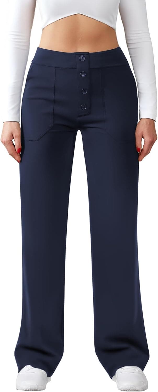 Detalle de Pantalon femme stretch taille haute