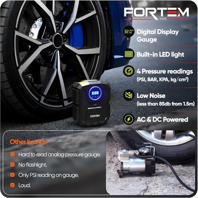Thumbnail 5 de FORTEM Car Tyre Inflator 150 PSI — air compressor
