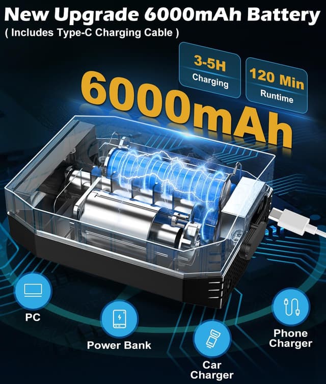 Thumbnail 1 de Douche portable seau pliable 20L 6000mAh