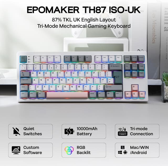 Thumbnail 1 de EPOMAKER TH87 Wireless Mechanical Keyboard