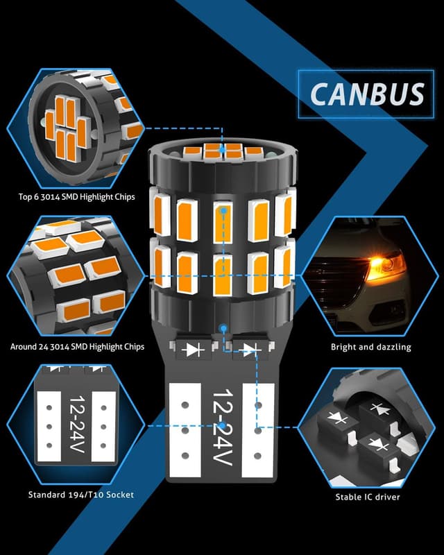 Detalle de KATUR T10 194 W5W 3W LED bulb