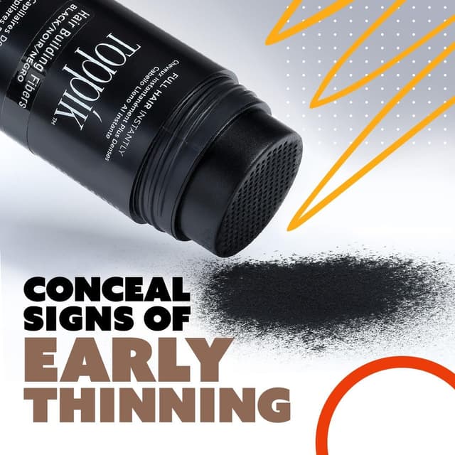 Detalle 2 de Toppik Schwarz Streuhaar 27,5 g für mehr Fülle