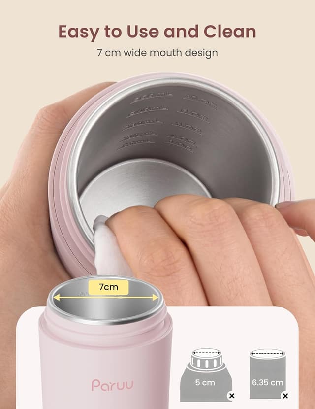 Thumbnail 2 de Paruu Portable Bottle Warmer 7 Temp Pink