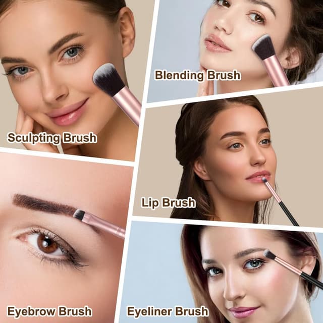 Thumbnail 5 de Flintronic Pinceaux 14 pièces pour maquillage 🎨