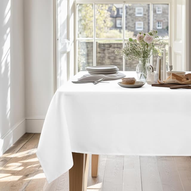 Imagen de Deconovo Tovaglia Impermeabile 130x160 Bianco en OfertitasTOP