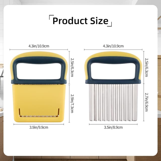 Thumbnail 1 de Wellenschneider Edelstahl 9 x 7 cm 🍴