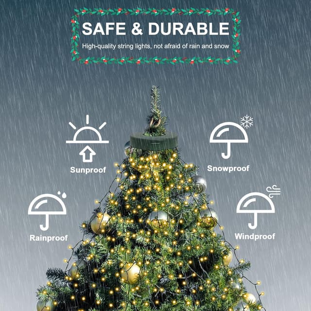 Thumbnail 4 de Guirlande Dalugo sapin de Noël 2m, 400 LED ⚡