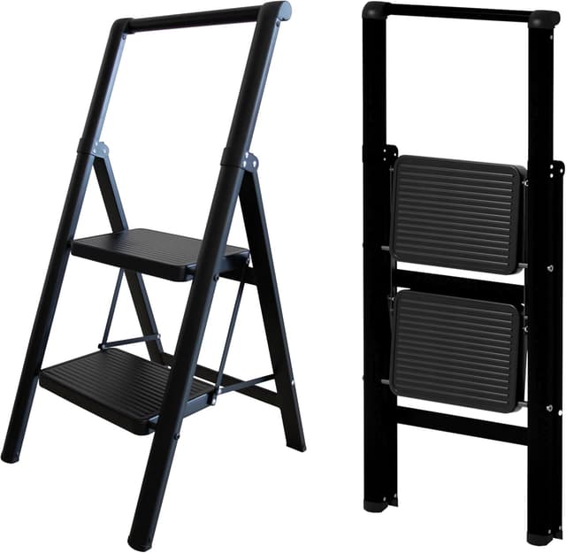 Imagen de UABA Escalera plegable 2 peldaños 150 kg en OfertitasTOP