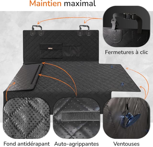 Detalle 2 de upgrade4cars Premium Protection Coffre chien imperméable