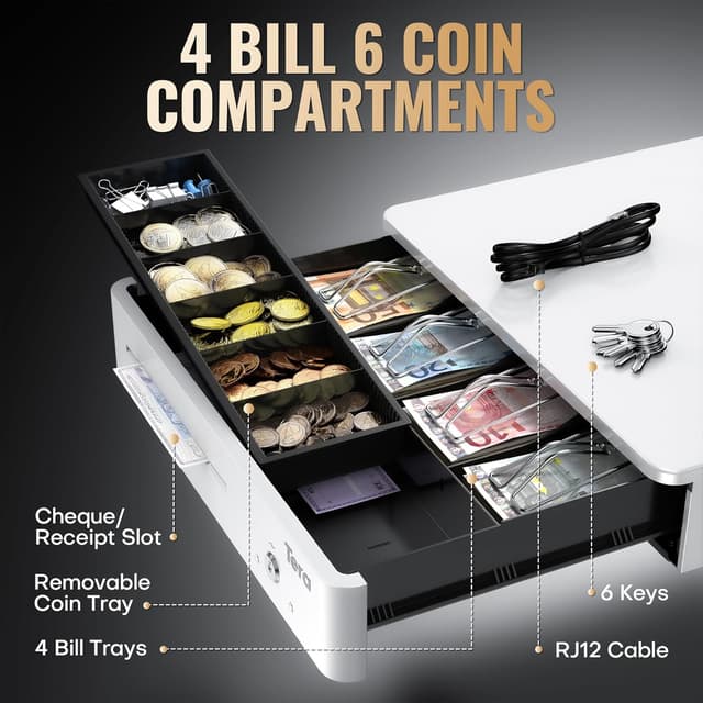 Thumbnail 4 de Tera Cajón Portamonedas 330R Blanco 33,5 cm