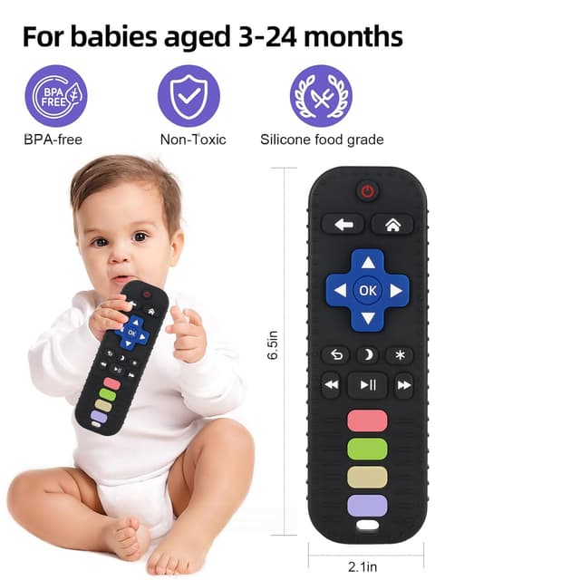 Thumbnail 1 de Chuya Baby Teether Toy TV Remote Shape for 3–24 Months