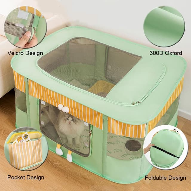Thumbnail 2 de NUODWELL Foldable Pet Playpen M