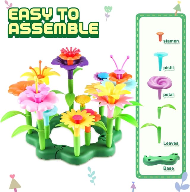 Thumbnail 1 de CENOVE Blumengarten Spielzeug 130 Teile
