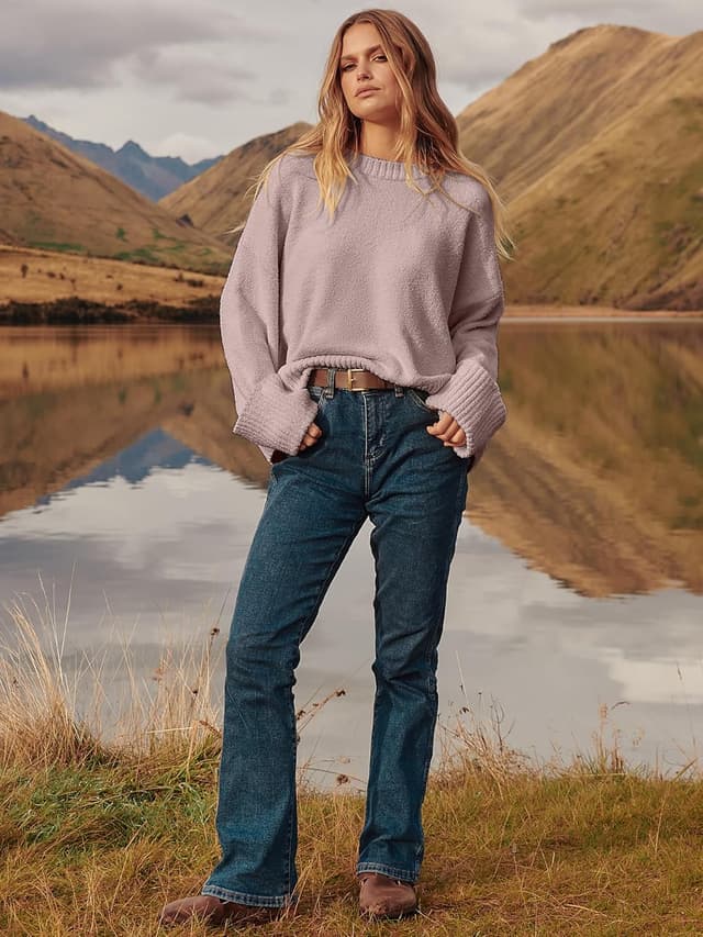 Thumbnail 6 de ANRABESS 2025 Oversized Fuzzy Pullover Sweater