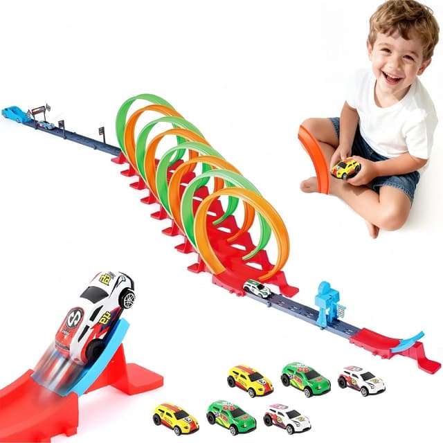 Detalle de Havnidy circuit looping auto enfants 360°