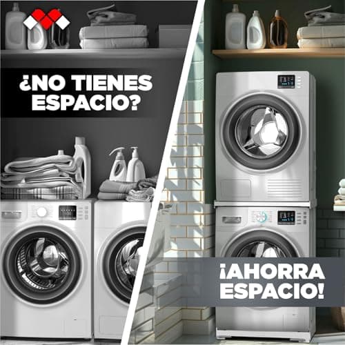 Detalle 1 de Meliconi Moving Tower kit 2 en 1 para columna lavadora-secadora, 250 kg