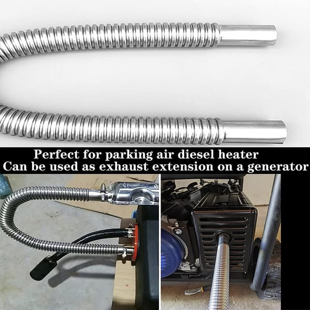 Thumbnail 6 de QISF Stainless Steel Exhaust Pipe (300cm) for parking air diesel heaters